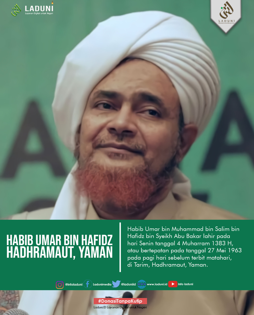 Biografi Habib Umar Bin Muhammad Bin Salim Bin Hafidz Profil Ulama Laduni Id